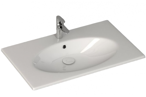 Встраиваемая раковина ISVEA SistemaX 10SX50080SV 81х50.5 белая прямоугольная, цвет белый