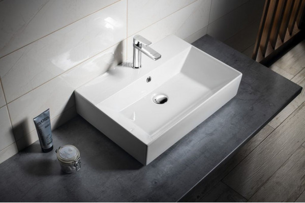Накладная раковина ISVEA SistemaZ 10SF50060SV-2L 60х42 белая, матовая, прямоугольная, цвет белый