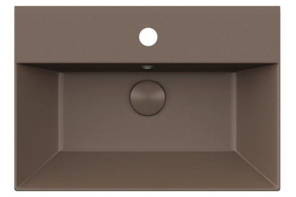 Накладная раковина ISVEA SistemaZ 10SF50060SV-2H 60х42 коричневая прямоугольная, цвет коричневый