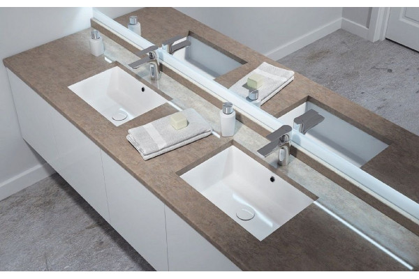 Встраиваемая раковина ISVEA Soluzione 10SZ77053SV 52.7х34 белая прямоугольная, цвет белый