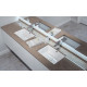Встраиваемая раковина ISVEA Soluzione 10SZ77053SV 52.7х34 белая прямоугольная, цвет белый