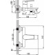 Смеситель Iddis Edifice EDISB00I02WA для ванны с душем, однорычажный, хром