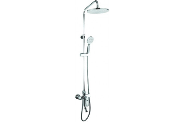 Душевая стойка Iddis Male MALSB3Fi06 хром, штанга 139 см, шланг 150 см