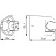 Настенный держатель Iddis 020CP00I53 хром,  в современном стиле