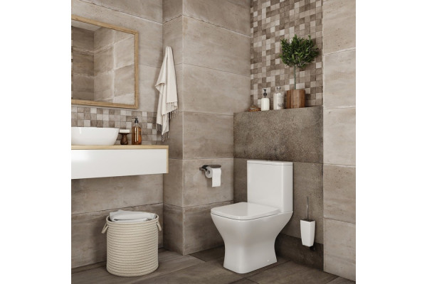 Унитаз-компакт Iddis Torr TORRDSEi24 белый, прямоугольный, 37.3x60.5 см