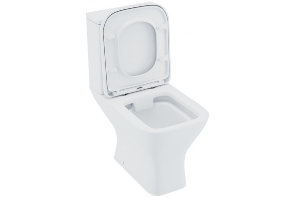 Унитаз-компакт Iddis Torr TORRDSEi24 белый, прямоугольный, 37.3x60.5 см