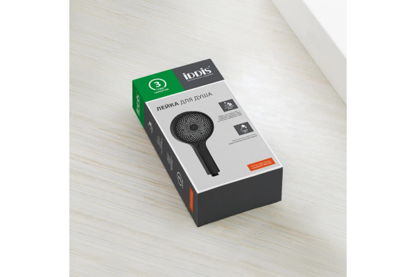 Душевая лейка Iddis SpaHome SPA3F0Bi18 цвет черный,  в современном стиле