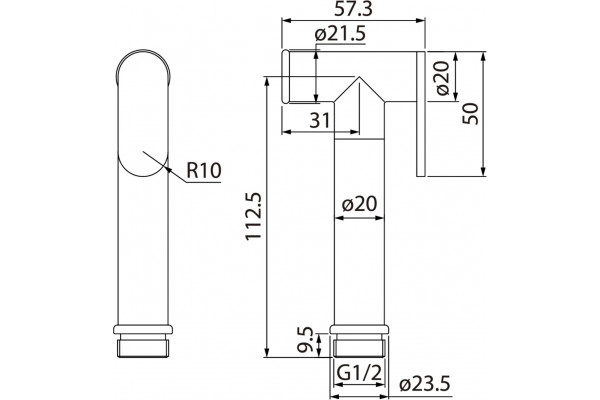Гигиенический душ Iddis 020SB0Gi20 хром, 1 режим