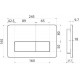 Кнопка смыва Iddis Unifix UNI10W0i77 белая глянцевая механическая,  в современном стиле