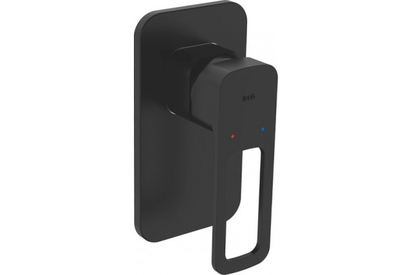 Смеситель Iddis Slide SLIBL00i66 С ВНУТРЕННЕЙ ЧАСТЬЮ, для душа, однорычажный, черный