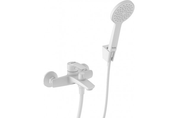 Смеситель Iddis Ray RAYWT02i02 для ванны с душем, однорычажный, белый