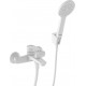Смеситель Iddis Ray RAYWT02i02 для ванны с душем, однорычажный, белый