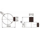 Шланговое подключение Iddis Built-in Shower Accessories 004BL00i62 черное цвет черный, штанга 5.37 см