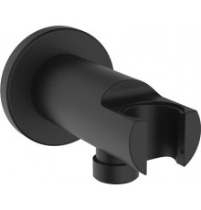Шланговое подключение Iddis Built-in Shower Accessories 003BL01i62 с держателем, черное, цвет черный, штанга 5.37 см