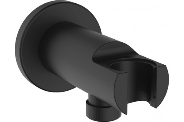 Шланговое подключение Iddis Built-in Shower Accessories 003BL01i62 с держателем, черное, цвет черный, штанга 5.37 см