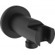 Шланговое подключение Iddis Built-in Shower Accessories 003BL01i62 с держателем, черное, цвет черный, штанга 5.37 см