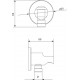 Шланговое подключение Iddis Built-in Shower Accessories 003BL01i62 с держателем, черное, цвет черный, штанга 5.37 см