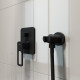 Шланговое подключение Iddis Built-in Shower Accessories 003BL01i62 с держателем, черное, цвет черный, штанга 5.37 см