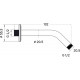 Кронштейн для верхнего душа Iddis Built-in Shower Accessories 001MINSi61 хром штанга 5.53 см,  в современном стиле