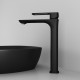 Смеситель Iddis Slide SLIBL01i01 для раковины, черный, однорычажный, высота излива 23.6 см