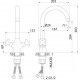 Смеситель Iddis Acros ACRSB00i05 для кухонной мойки, хром, однорычажный, высота излива 20.4 см