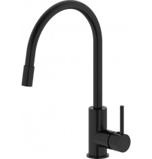 Смеситель Iddis Kitchen 360 K36BLJ0i05 для кухонной мойки, черный, однорычажный, высота излива 23 см