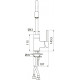 Смеситель Iddis Kitchen 360 K36BLJ0i05 для кухонной мойки, черный, однорычажный, высота излива 23 см