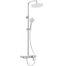 Душевая стойка Iddis Shelfy SHESB3Bi06 хром, штанга 150.4 см, шланг пластиковый 150 см