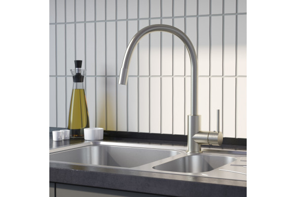 Смеситель Iddis Kitchen 360 K36BNJ0i05 для кухонной мойки однорычажный, сталь