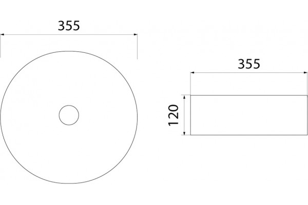 Раковина Iddis Ray RAYBM03i27 черная круглая, цвет черный