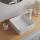 Раковина Iddis Slide SLIWS01i27 белая квадратная, цвет белый