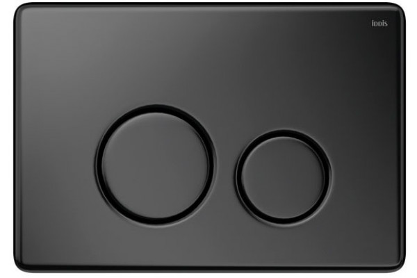 Кнопка смыва Iddis Unisteel UNS01MBi77 нержавеющая сталь, черная, механическая