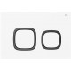 Кнопка смыва Iddis Unifix UNI04WBi77 004, белая, механическая