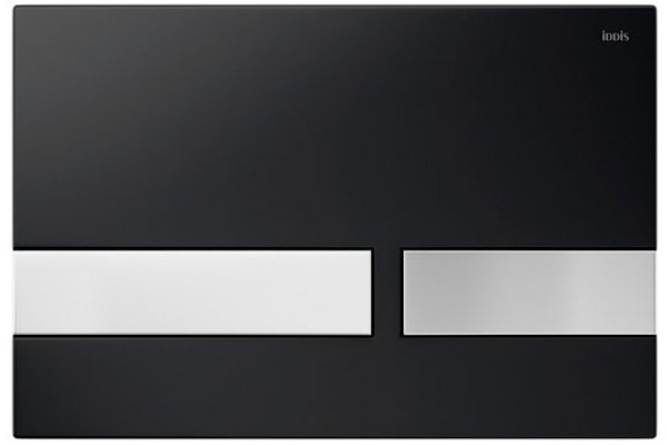 Кнопка смыва Iddis Unifix UNI06BCi77 006, черная/хром, механическая