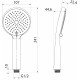 Душевая лейка Iddis Ray RAY3F0Ci18 хром штанга 24.1 см,  в современном стиле