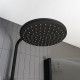 Душевая стойка Iddis Ray RAYMS3Fi76 цвет черный, штанга 115 см, шланг пластиковый 150 см