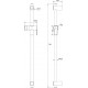 Душевая штанга Iddis Ray RAY70B0i17 черная матовая цвет черный,  в современном стиле