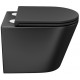 Унитаз подвесной Iddis Calipso CALR3BMi25 безободковый, с микролифтом, черный, 36.5x51.5 см