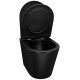 Унитаз подвесной Iddis Calipso CALR3BMi25 безободковый, с микролифтом, черный, 36.5x51.5 см