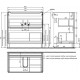 Тумба с раковиной Iddis Edifice 80 напольная, с ящиками, глянцевая