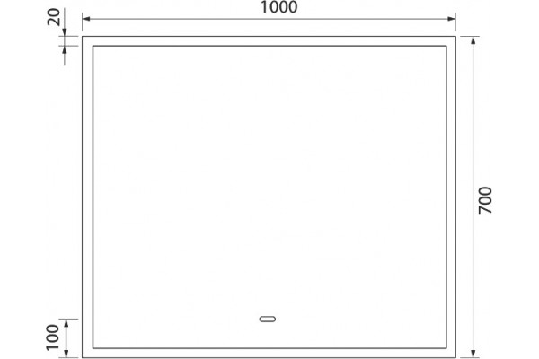 Зеркало Iddis Slide 100 с термоподогревом