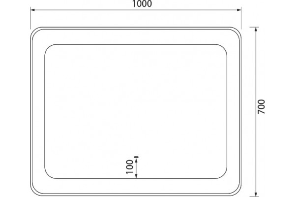 Зеркало Iddis Esper 100