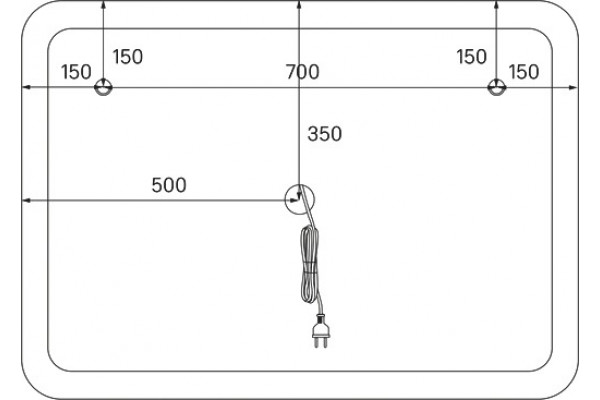 Зеркало Iddis Esper 100