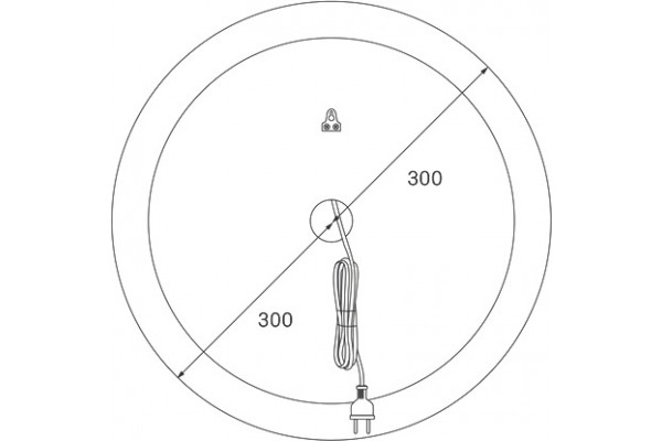 Зеркало круглое Iddis Esper 60 круглое