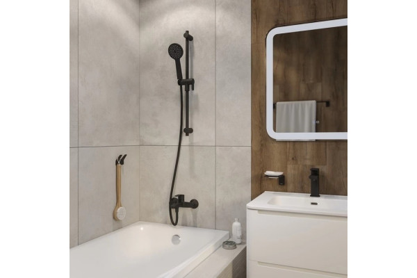 Душевой шланг Iddis Optima Home OPH15BLi19 150 см, черный матовый в современном стиле