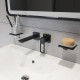 Смеситель для раковины Iddis Slide SLIBL00i65 С ВНУТРЕННЕЙ ЧАСТЬЮ однорычажный, черный