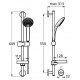 Душевой гарнитур Ideal Standard IdealRain  хром, штанга 60.9 см