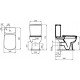 Унитаз напольный Ideal Standard Esedra T283401 белый, прямоугольный, 36.5x66.5 см