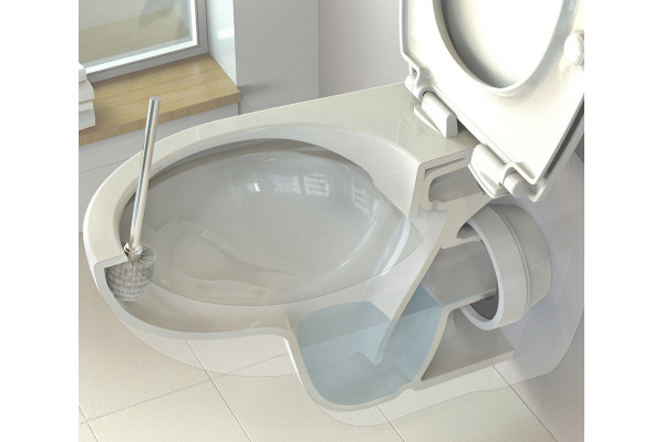 Унитаз подвесной Ideal Standard Eurovit K881201 безободковый белый, овальный, 35.5x52 см