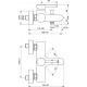 Смеситель Ideal Standard Ceraline BC199AA для ванны с душем, однорычажный, хром